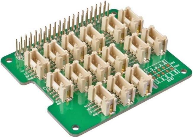 Image du produit Seeed Studio 103030275 - Grove Base HAT avec 13 connecteurs de module Grove