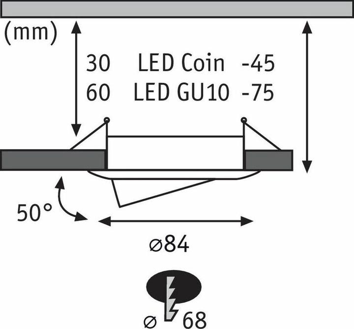 Actual product image Paulmann Recessed light Choose Set (GU10)