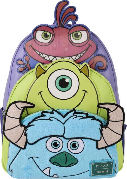 Actual product image Loungefly Disney Pixar Monsters INC Mike Sully and Randall backpack 31cm