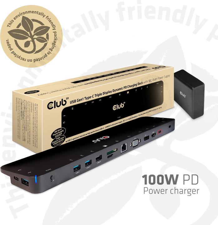 Actual product image Club 3D CSV-1564W100 (USB-C, 1 Ports)