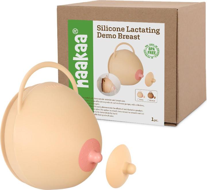 Actual product image Haakaa Silicone Lactating Demo Breast - Ivory