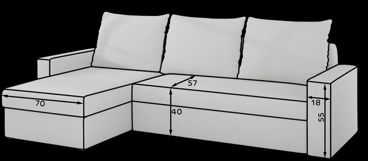 Produktbild ELTAP Livio (Bettsofa, 3-Sitzer, Ecksofa)