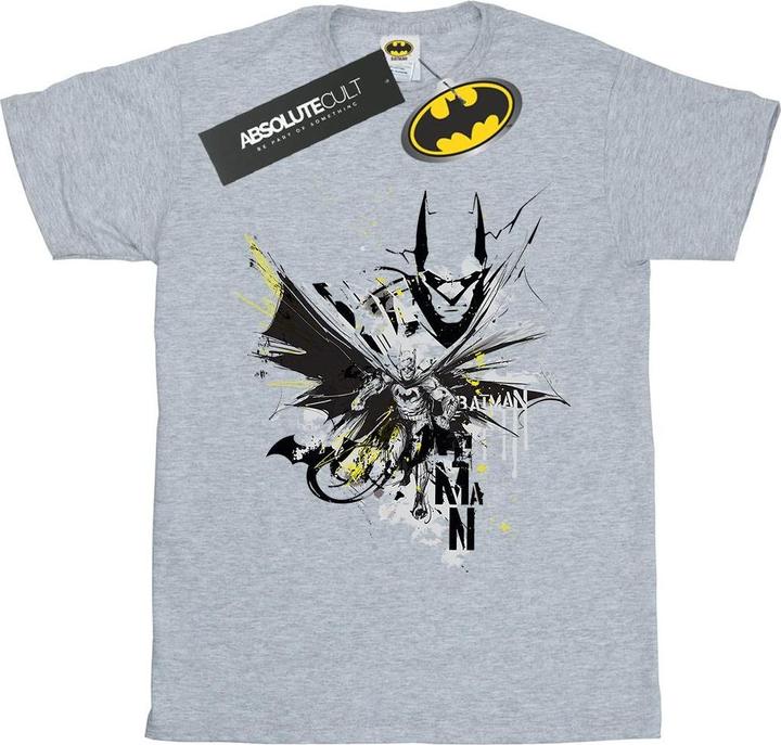 Batman Batface Splash Baumwolle Boyfriend TShirt (L)