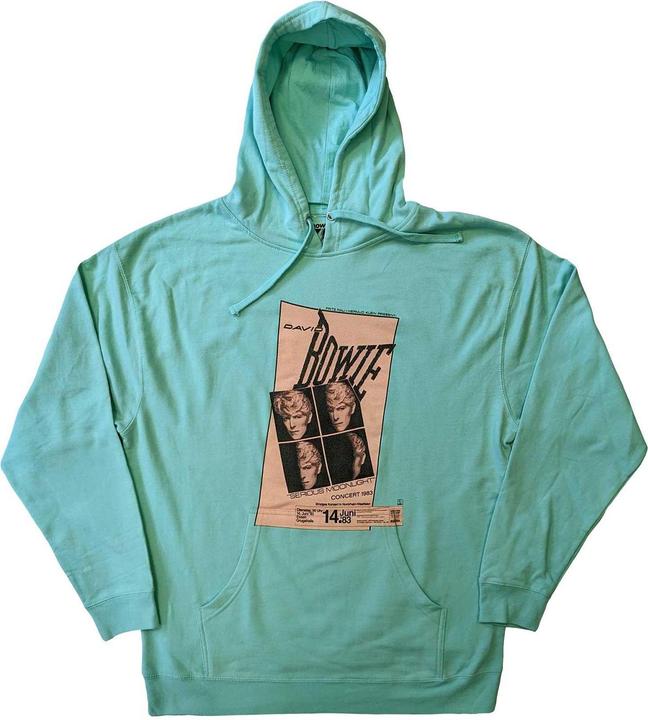 Actual product image David Bowie Unisex Adult Concert '83 Hoodie (S)