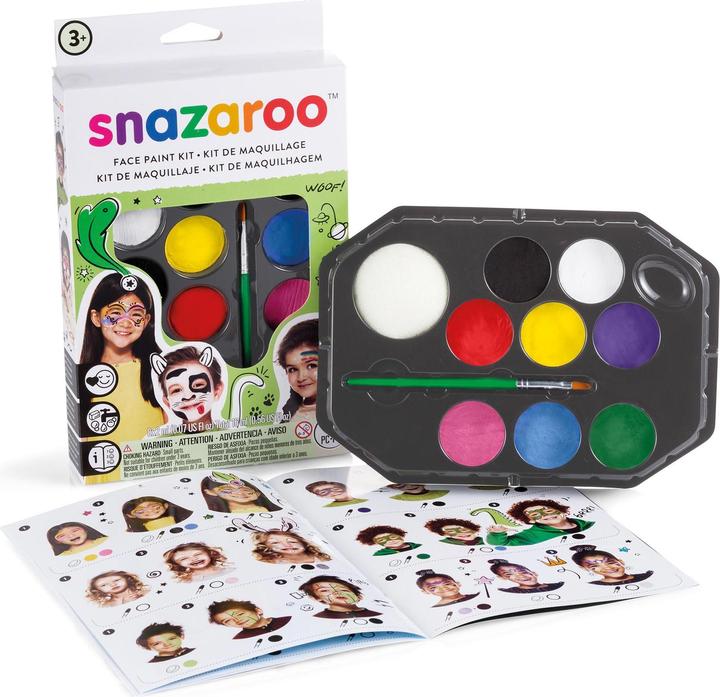 Snazaroo Face paint kit 10 Parts & Idea Book
