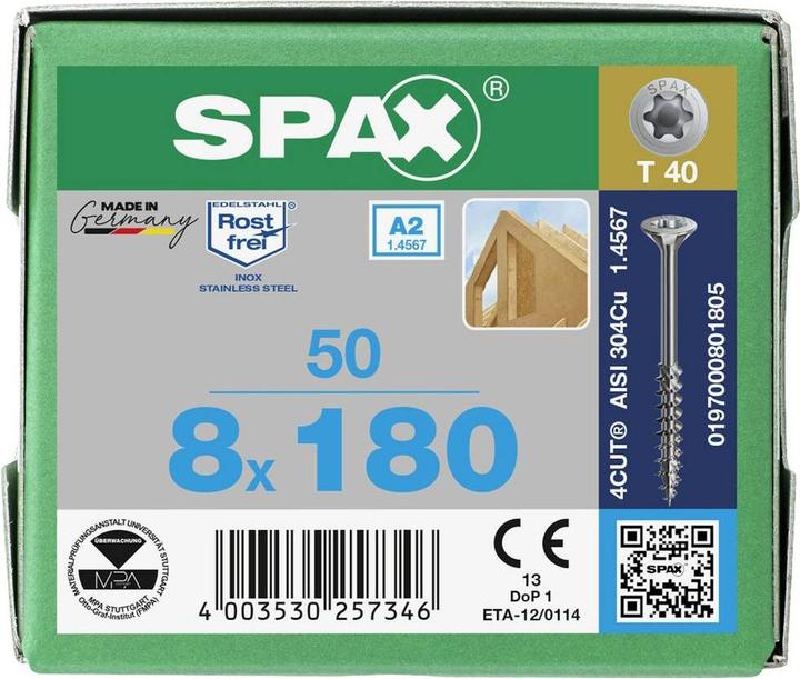 Productafbeelding Spax Houtbouwschroeven (50 Schroeven per stuk)