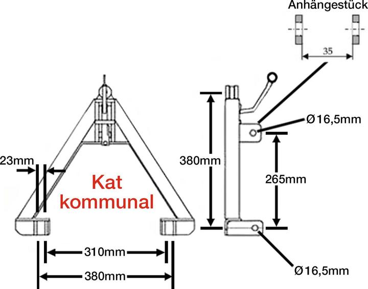 Actual product image Dema Tractor triangle Cat Municipal