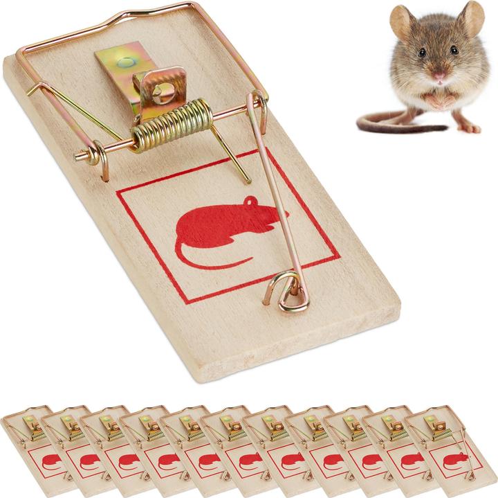 Actual product image Relaxdays Set of 12 Rodent Traps
