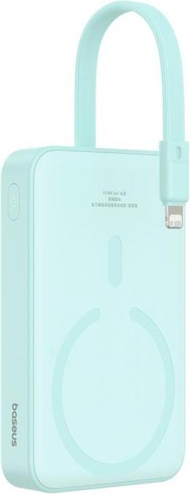Produktbild Baseus Powerbank Magnetic Mini 10000mAh 20W MagSafe (mint) (10000 mAh, 20 W, 38.50 Wh)