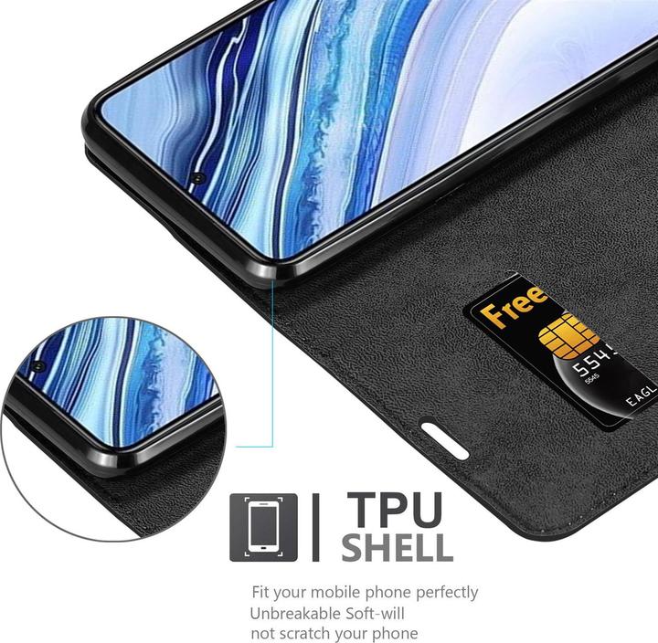 Productafbeelding Cadorabo Boek Onzichtbare Magneethoes (Xiaomi Redmi Note 9, Xiaomi Redmi Note 9S)