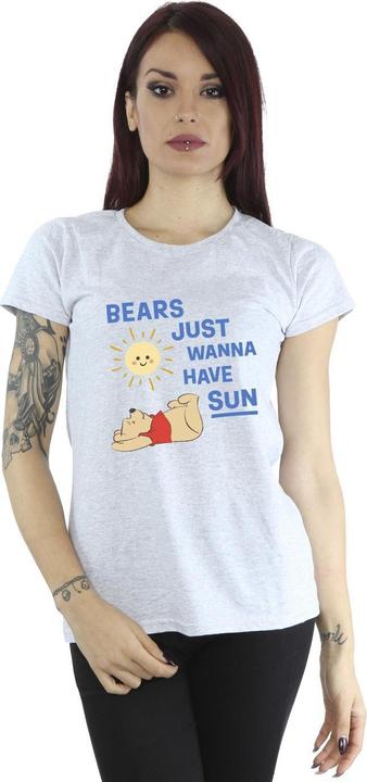 Actual product image Disney Womens/Ladies Winnie The Pooh Bears Just Wanna Have Sun Cotton T-Shirt (S)
