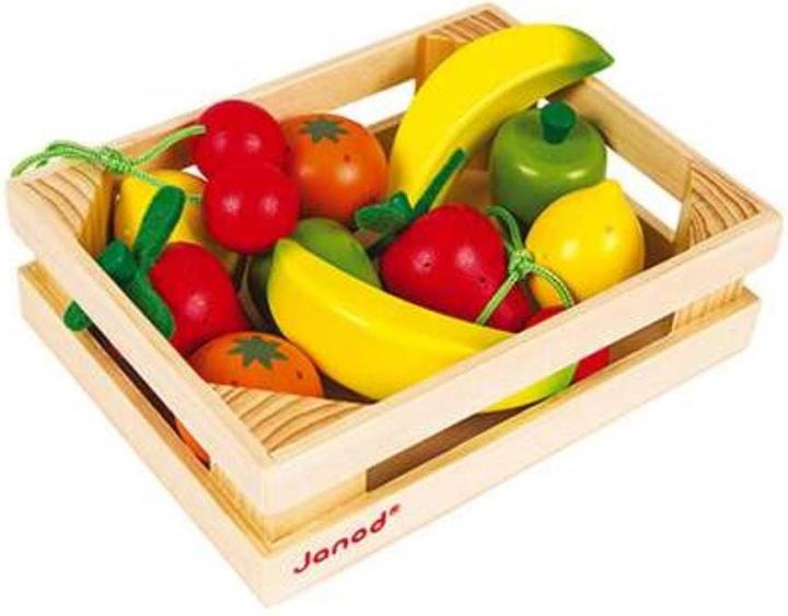 Janod Wooden box with fruits