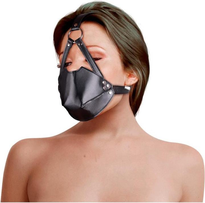 Actual product image Ouch! Head Harness with Mouth Cover and Breath Ball Gag
