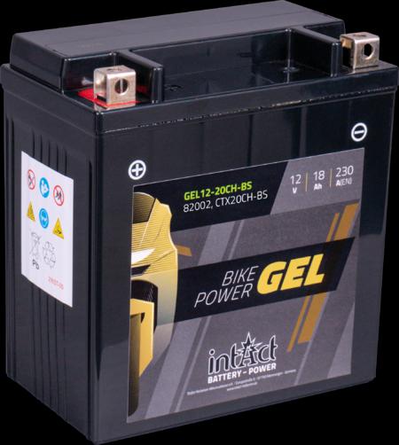 Image du produit Intact GEL12-20CH-BS Bike-Power GEL 18Ah Batterie moto (DIN 82002) YTX20CH-BS (12 V, 18 Ah, 230 A)