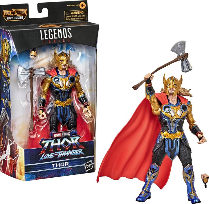 Produktbild Hasbro Marvel Legends Thor: Love and Thunder 15 cm grosse Thor Action-Figur zum Sammeln, 3 Accessoires
