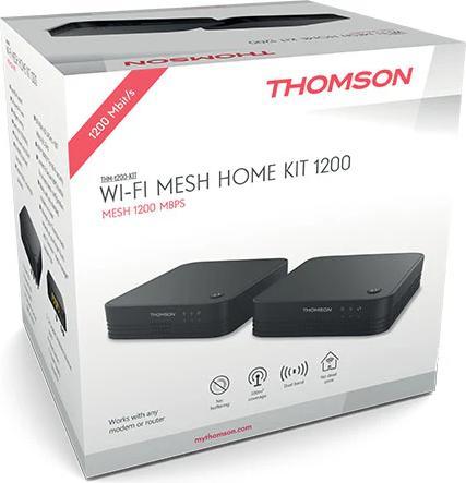 Immagine prodotto Thomson sada 2 Wi-Fi Mesh Home Kit 1200/ Wi-Fi 802.11a/b/g/n/ac/ 1200 Mbit/s/ 2.4GHz e 5GHz/ 3x LAN