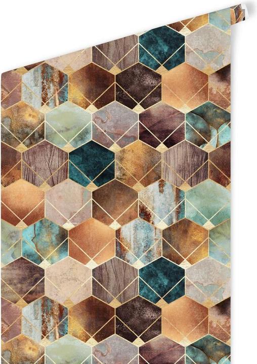 Produktbild Trenddeko Hexagone: Gold und Kupfer
