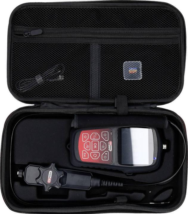 Produktbild KS Tools HD-Videoskop-Satz mit Ø 3,9 mm 180° und 0° HD Frontkamera-Sonde, flexible PVC Hülle, 3-tlg