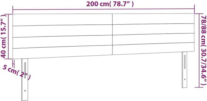 Produktbild VidaXL Daria (200 x 5 x 88 cm)