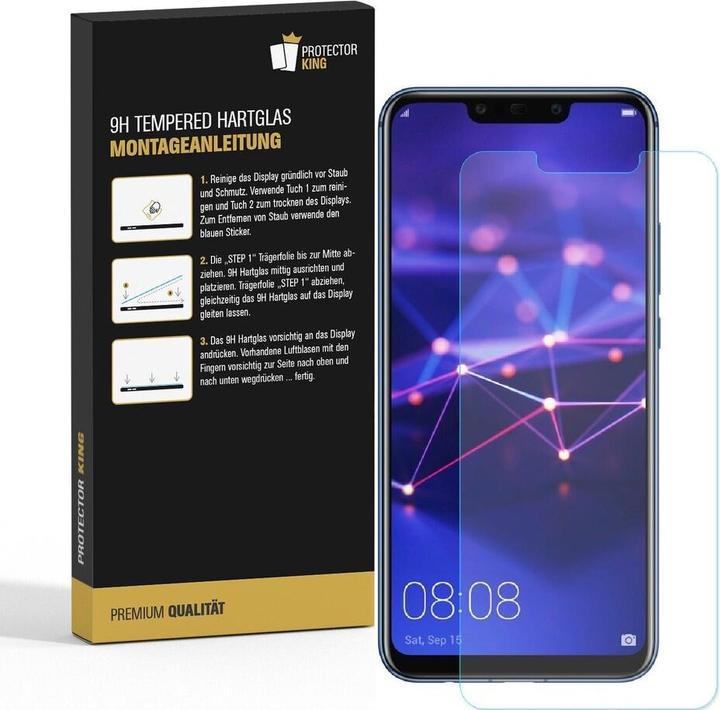 Actual product image Protectorking 1x 3D A++ real tempered 9H armoured glass CLEAR (1 Piece, Mate 20 Lite)