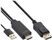 Image du produit InLine Câble convertisseur HDMI vers DisplayPort (3 m, HDMI, DisplayPort)