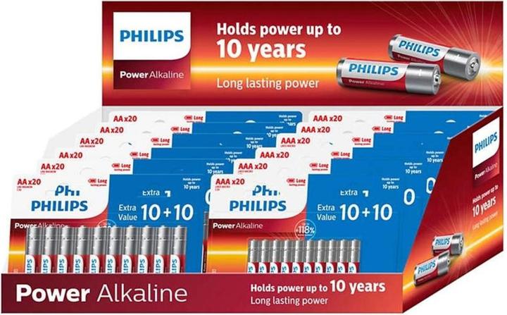 Philips Pile 12pc 10+10 AA AAA (12 pcs, AAA, AA)