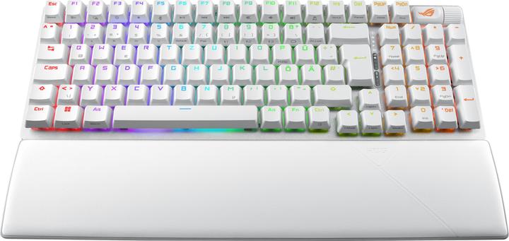 Produktbild ASUS Keyboard ROG Strix Scope II 96 Wireless White (DE, Kabellos, Kabelgebunden)