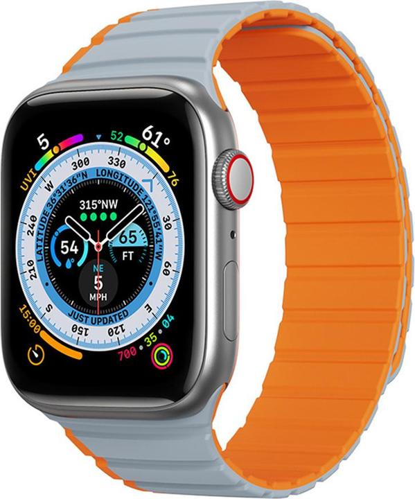 Image du produit Dux Ducis Bracelet magnétique pour Apple Watch SE, 8, 7, 6, 5, 4, 3, 2, 1 (41, 40, 38 mm) Strap (LD Versio (41 mm, 38 mm, 40 mm, Silicone, Métal)