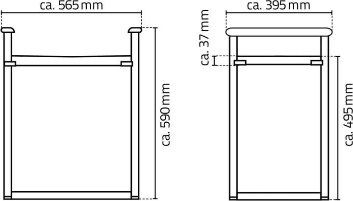 Actual product image Ridder Bathroom stool (150 kg)