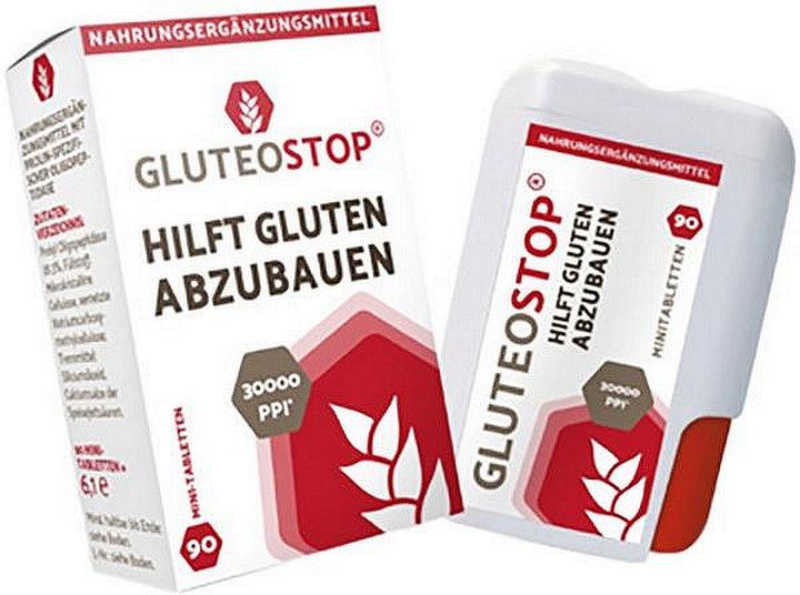 Produktbild Gluteostop Chrisana GluteoStop hilft Gluten abbauen 90 MiniTabl. (90 Stück, Tabletten, 25 g)
