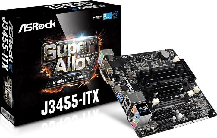 Immagine prodotto AsRock J3455-ITX (A bordo, SoC Intel, Mini-ITX)