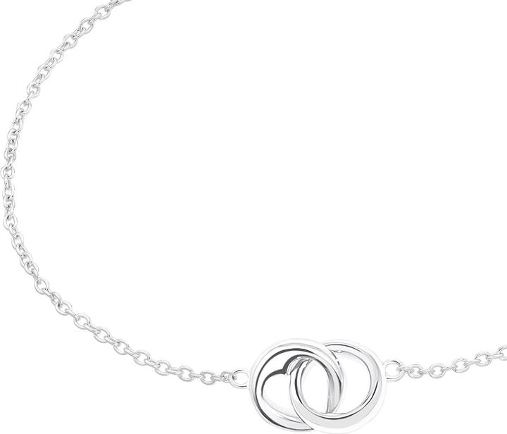 S.Oliver Armschmuck für Damen, 925 Sterling Silber | Herz (17 cm, 925er Silber)
