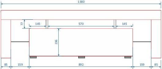 Immagine prodotto Cama Toro (138 x 40 x 41 cm)