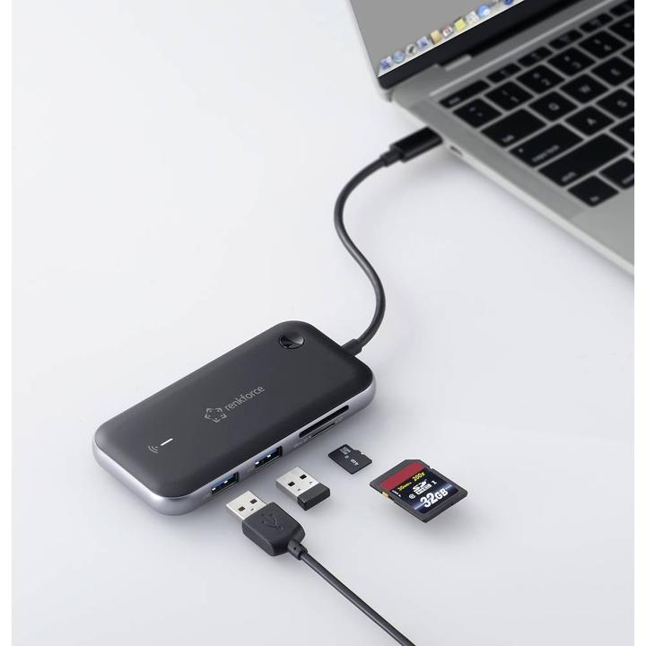 Produktbild Renkforce USB-C Hub zur drahtlosen Bildübertragung (USB-C, 2 Ports)