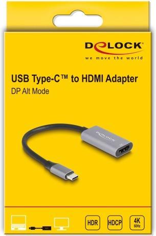 Actual product image Delock Adapter USB Type-C plug to HDMI socket (DP Alt Mod (USB-C, 16 cm)