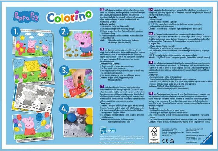 Immagine prodotto Ravensburger Gioco per bambini Peppa Pig Colorino (Tedesco, Spagnolo, Francese, Olandese, Italiano, Portoghese, Inglese)
