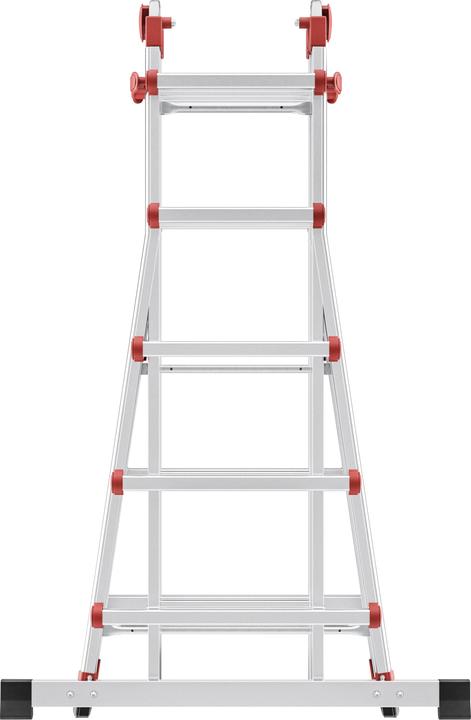 Actual product image Hailo M80, Aluminium-Multifunktionsleiter, 4x5 Sprossen (Working platform, 141 cm)