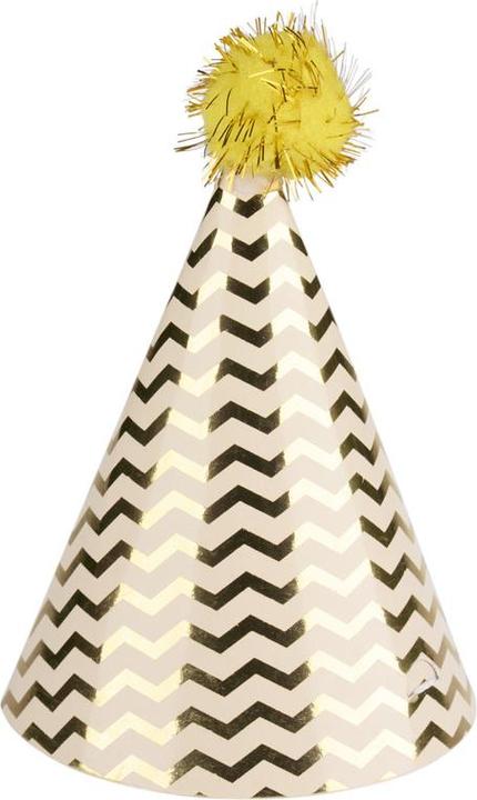 Eddy Toys Partyhut gold 6tlg.