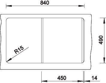 Produktbild Blanco Zenar 45 S (86 cm, 51 cm)