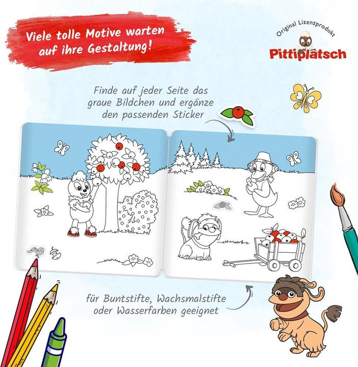 Image du produit Notre marchand de sable Livre de coloriage Stickers Pittiplatsch