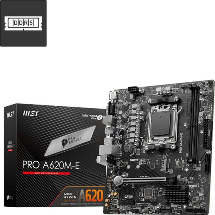Image du produit MSI Pro A620M-E (AM5, AMD A620, mATX)