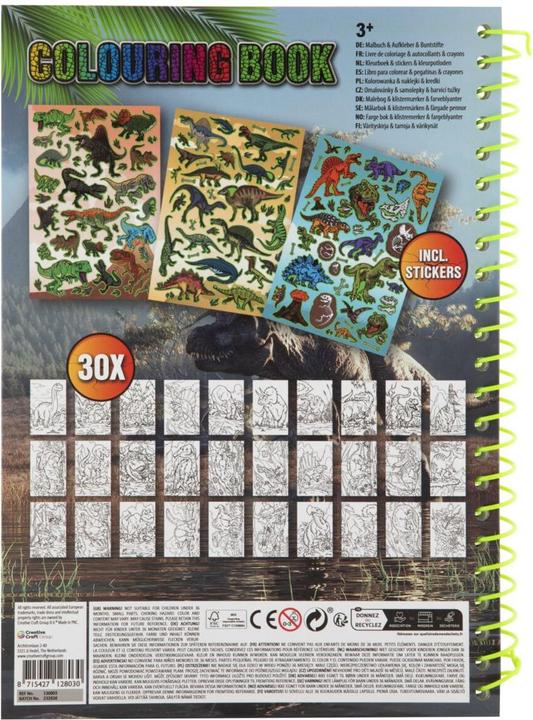 Produktbild Grafix Dino-Malbuch mit Bleistiften