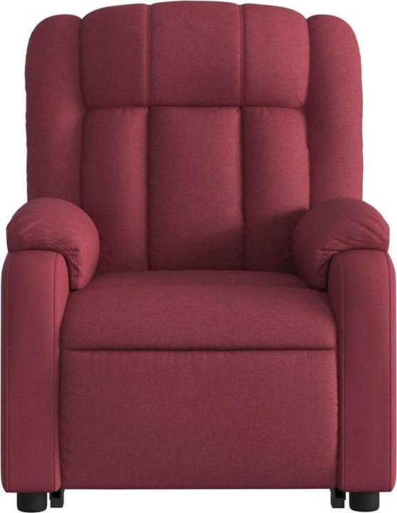 Immagine prodotto VidaXL Poltrona massaggiante con ausilio stand-up poltrona TV elettrica tessuto rosso vino