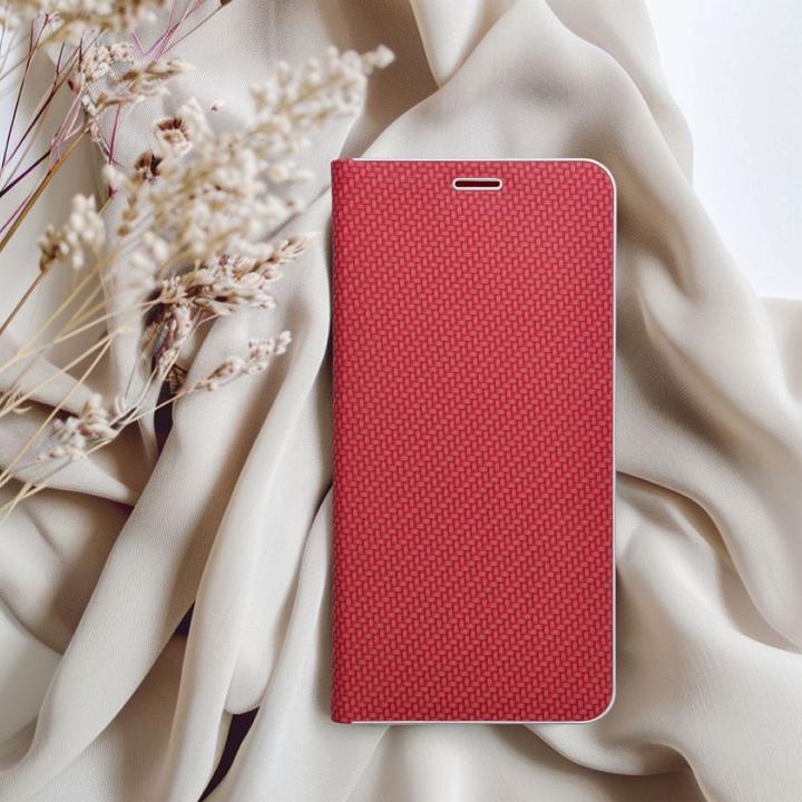Image du produit OEM Book case LUNA Book Carbon for SAMSUNG A41 red (Samsung Galaxy A41)