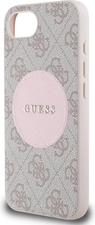 Produktbild Guess - 4G Circle Classic Logo MagSafe (GUHMPSE4P4PGRSGP) - iPhone 16e - Pink (Apple iPhone 16e)
