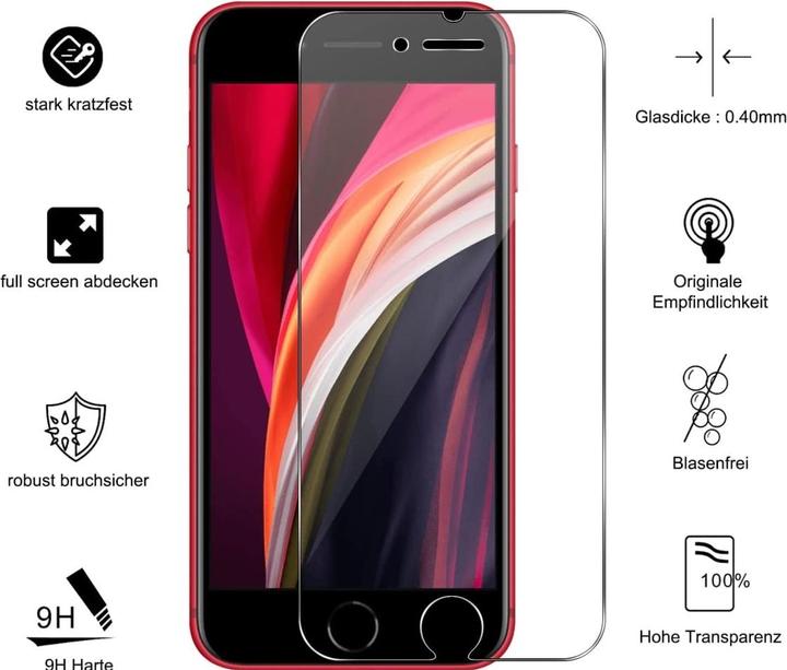Actual product image Screenguard Armoured Glass Screen Protector (1 Piece, Apple iPhone SE (2nd Gen))