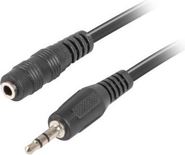 Image du produit Lanberg CA-MJFJ-10CC-0050-BK Audio-Kabel (5 m, Jack 3,5 mm (AUX))