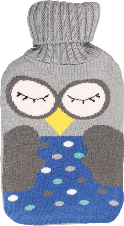 PhoneLook Wärmflasche mit Strickdecke (1.5 Liter) Eule (1.50 l)