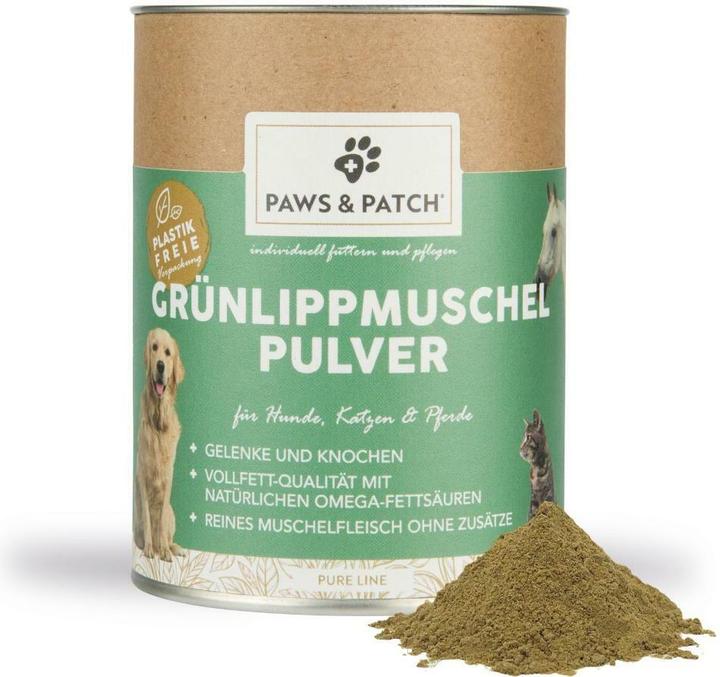 Produktbild Paws & Patch Paws and Patch Grünlippmuschel Pulver Hunde/Katzen/Pferde (150g) (Adult, 1 Stk., 150 g)