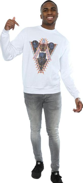 Produktbild Black Panther Tribal Heads Baumwoll Sweatshirt (L)